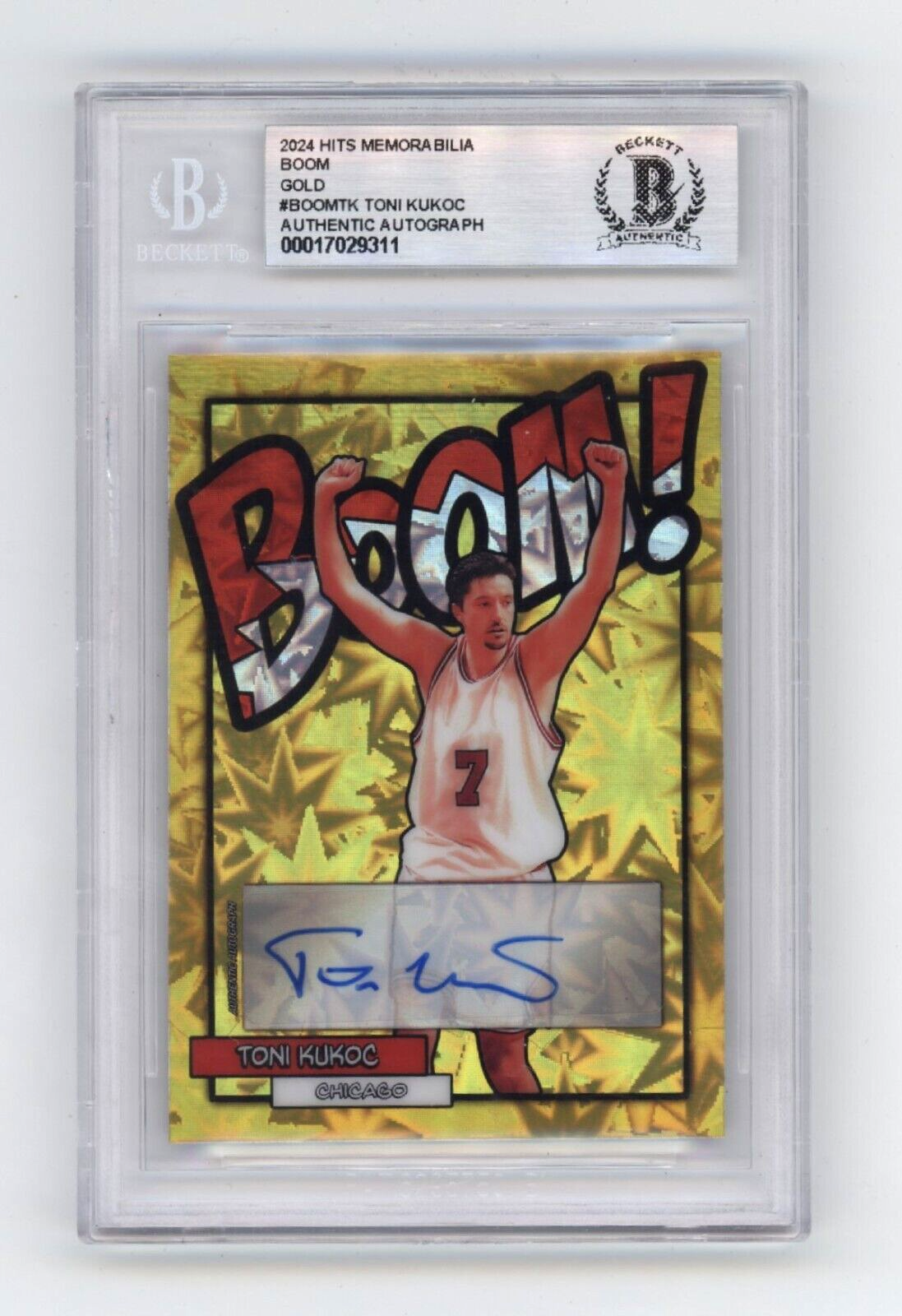 Toni Kukoc 2024 Hits Memorabilia BOOM Gold #/10 Signed BGS BAS Auto Bulls