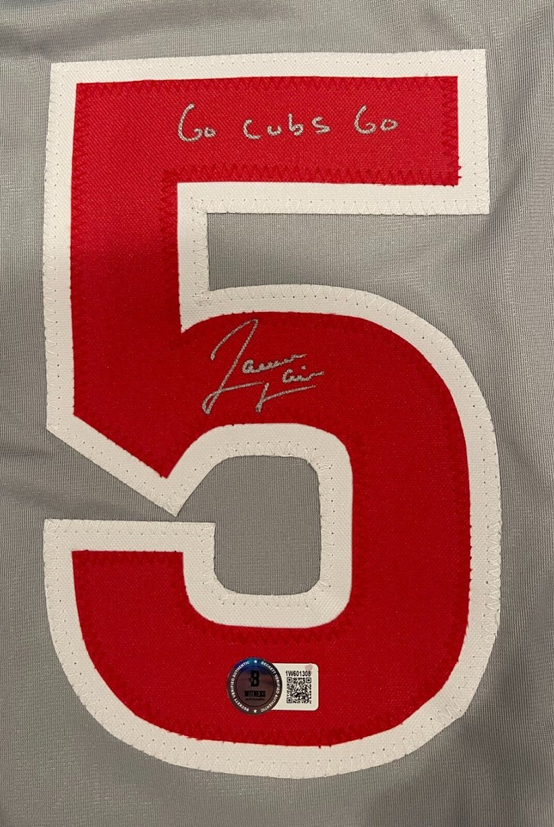 Jameson Taillon Signed Chicago Cubs Custom Jersey w Go Cubs Go Beckett W BAS COA