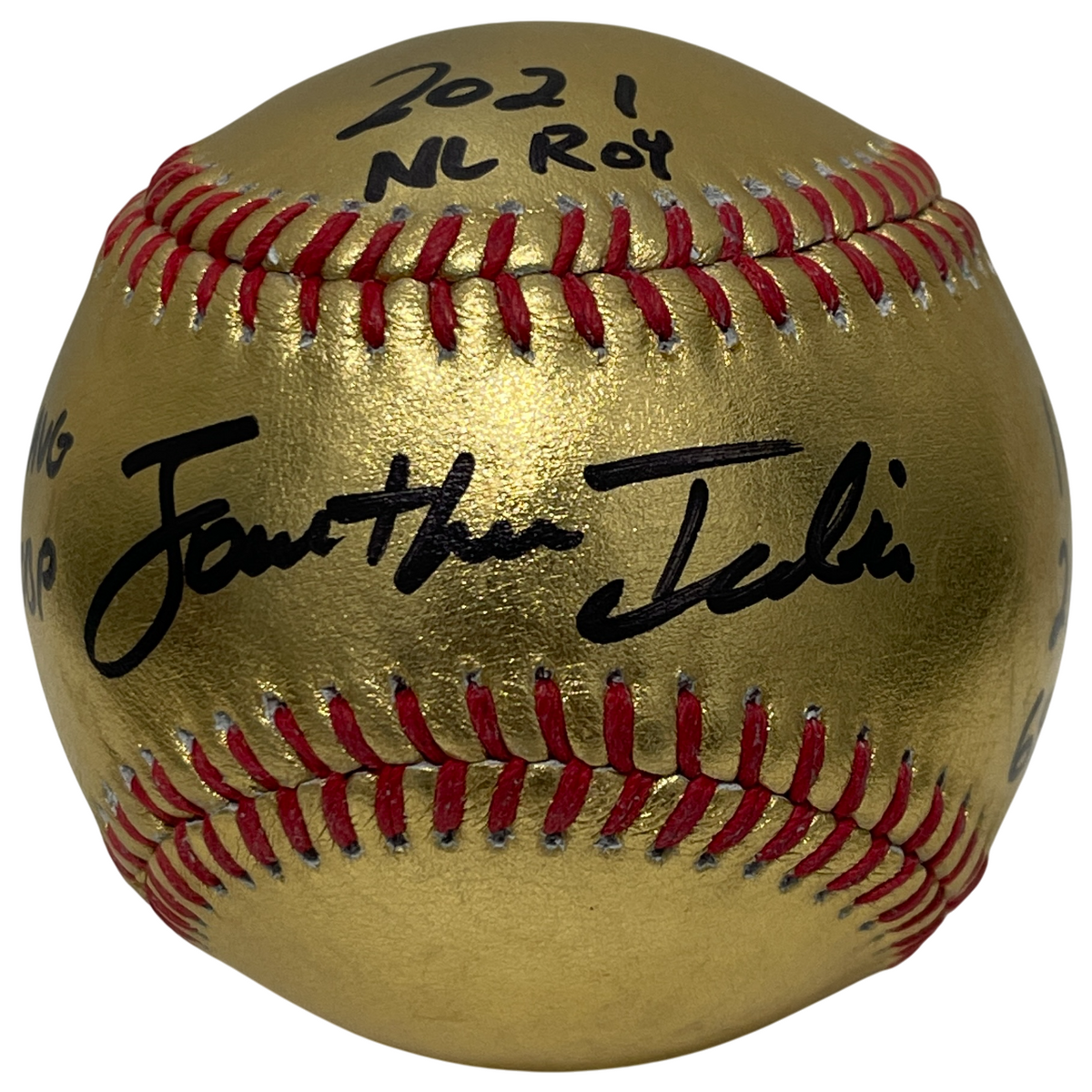 Jonathan India Signed Gold ROMLB Baseball w/ ROY + Stat PSA ITP HOLO COA Royals