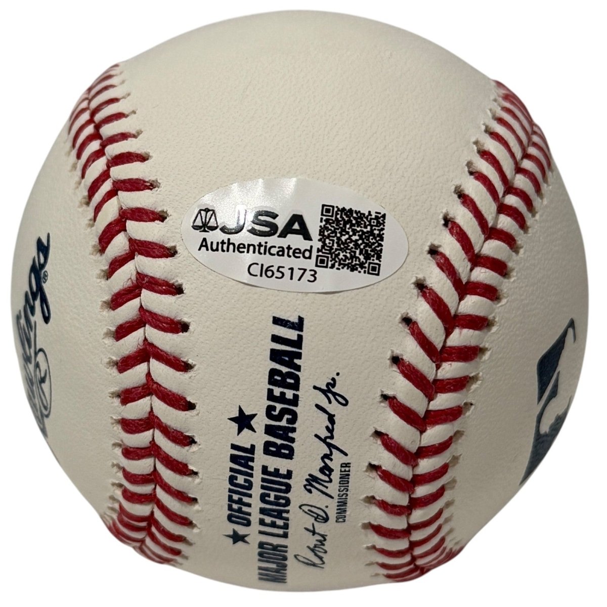 Jackson Merrill Full Name Signed ROMLB Baseball w/ 2021 1st Rd JSA COA Padres
