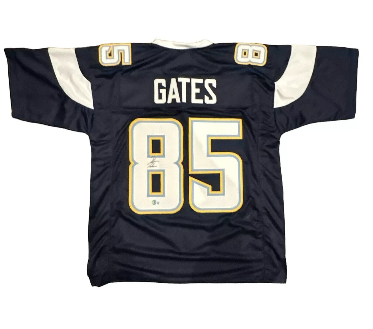 Antonio Gates Signed San Diego Chargers Custom Jersey Beckett Witness BAS COA