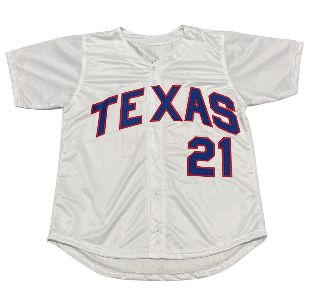 Ruben Sierra Signed Texas Rangers Custom Jersey w/ 4x AS Beckett Witness BAS COA