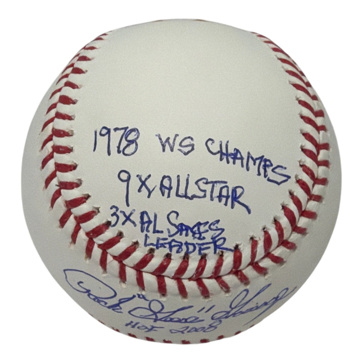 Rich "Goose" Gossage Signed ROMLB Baseball w/ 6x Stat Insc JSA COA Yankees HOF
