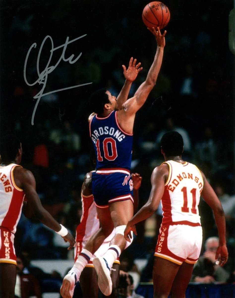 Otis Birdsong Signed Autographed New Jersey Nets 8x10 Photo LSCM COA