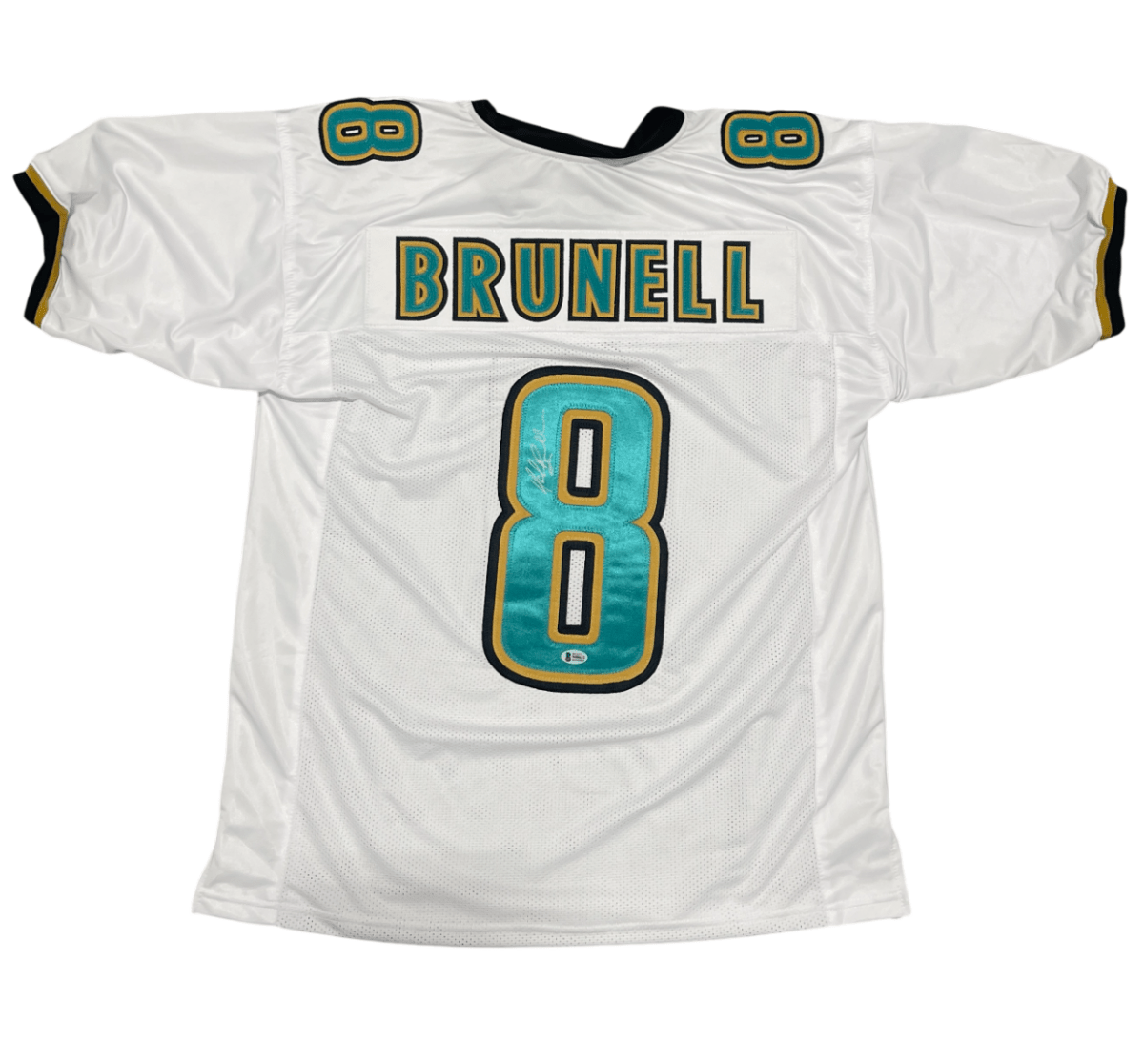 Mark Brunell Signed Jacksonville Jaguars Custom Jersey Beckett Witness BAS COA