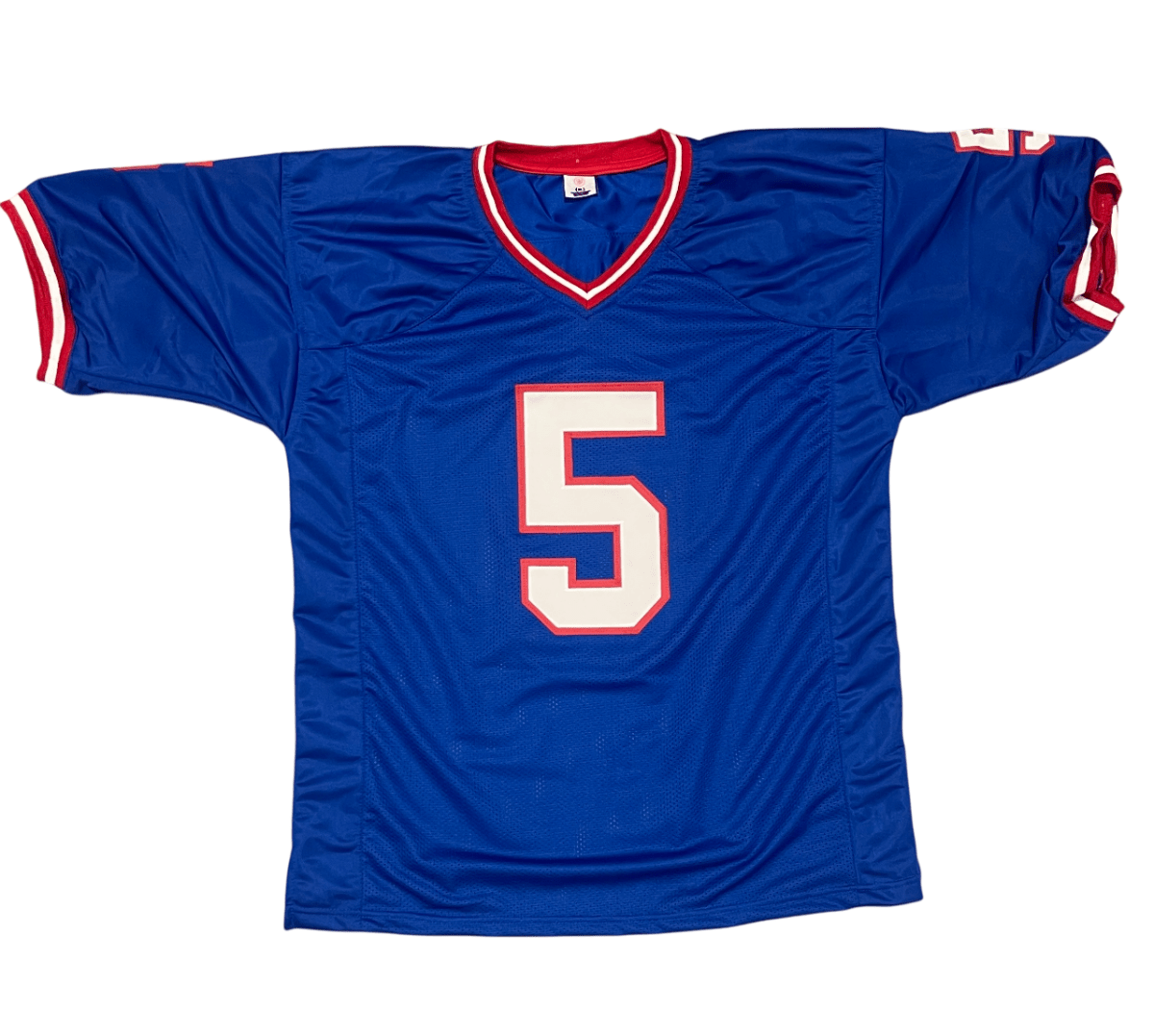 Sean Landeta Signed NY Giants Custom Jersey w/ 3 Ins Beckett Witness BAS COA