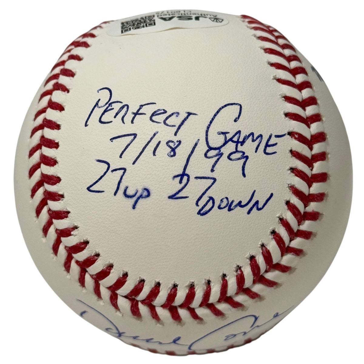 David Cone Signed Autographed ROMLB Baseball w/ Perfect Game + CY JSA COA