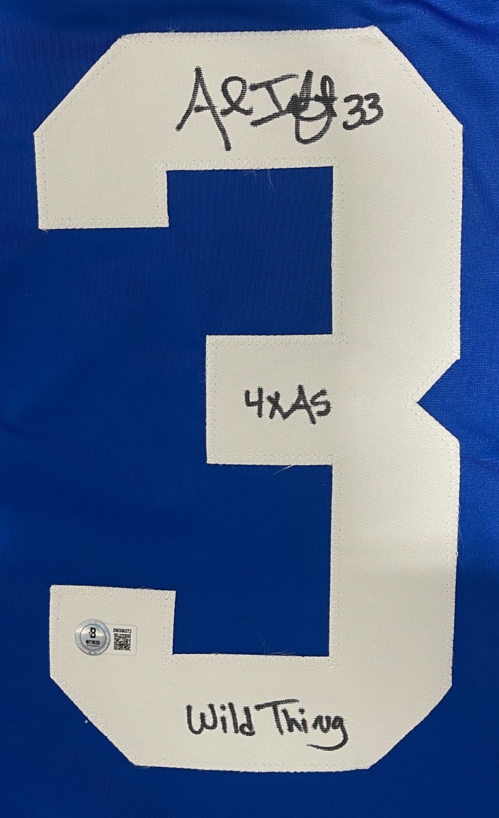 Al Iafrate Signed Toronto Custom Jersey w/ 4x AS + Wild Thing Beckett W BAS COA
