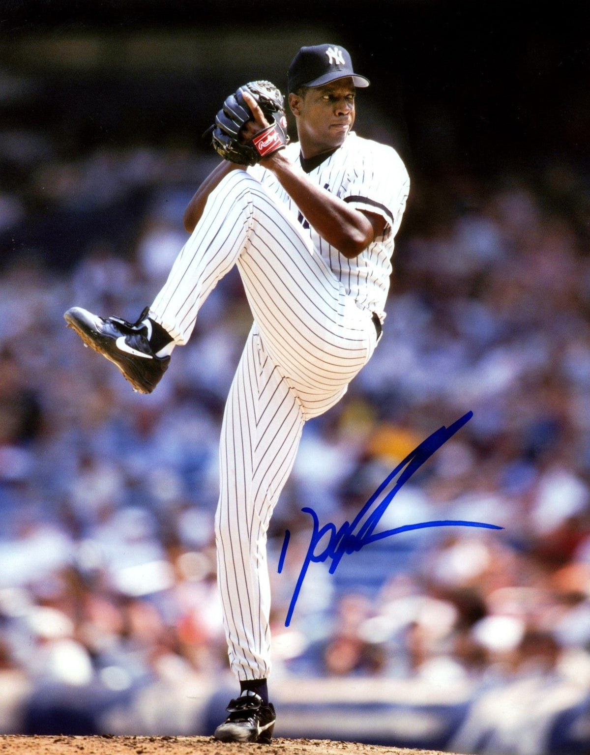 Dwight Doc Gooden Signed Autographed New York Yankees 8x10 LSCM COA #8