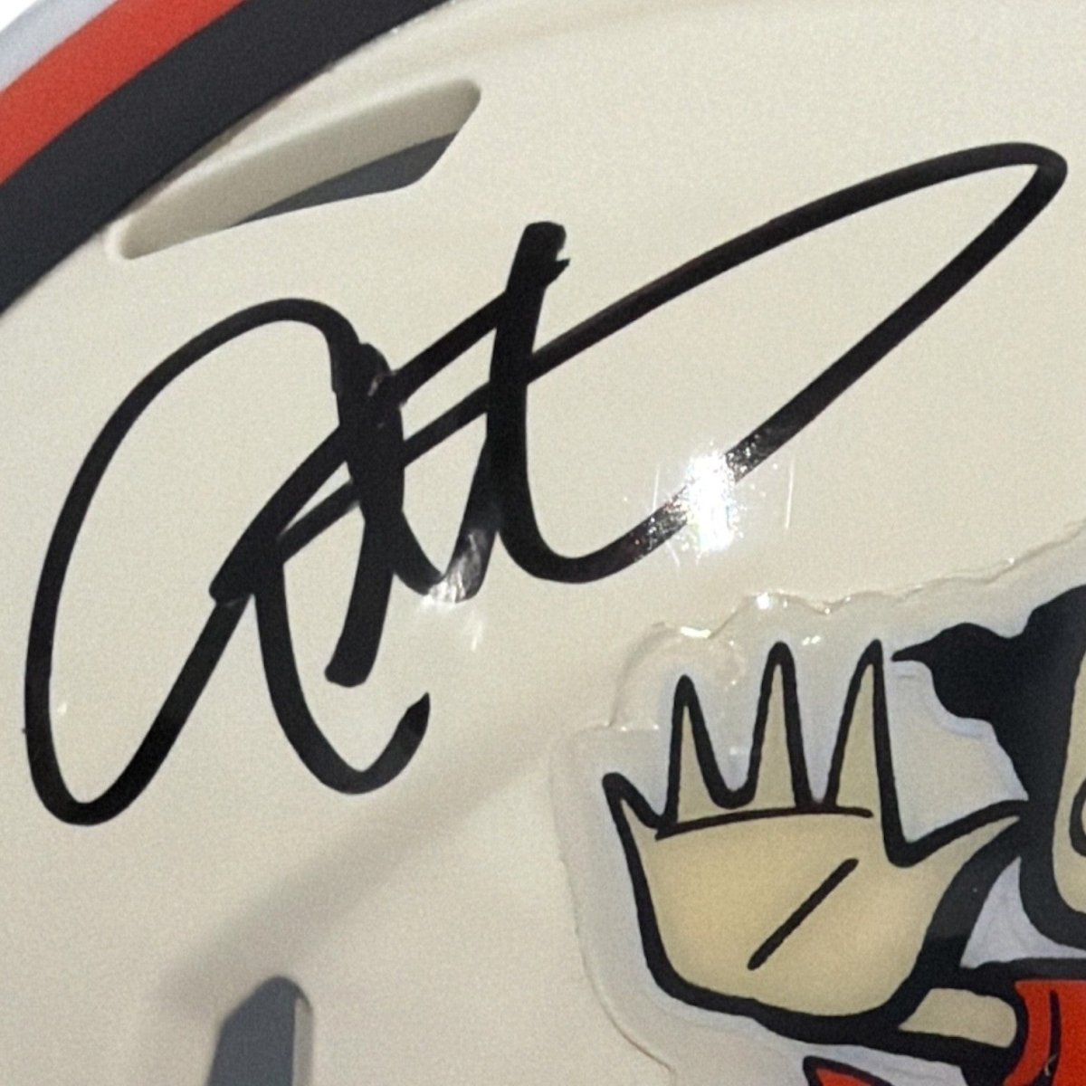 Eric Metcalf Signed Cleveland Browns Retro Mini Helmet JSA Witness COA
