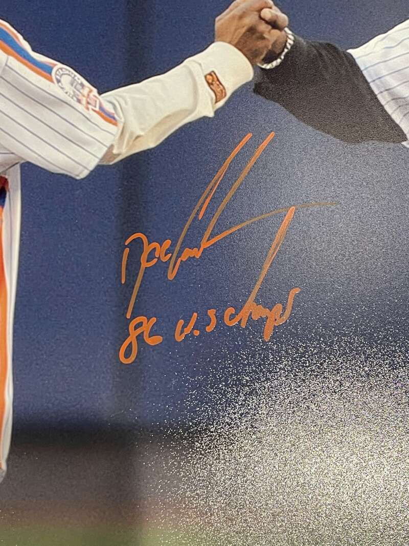 Dwight Doc Gooden &amp; Darryl Strawberry Signed Auto 16x20 Photo w/ 2x Insc JSA COA