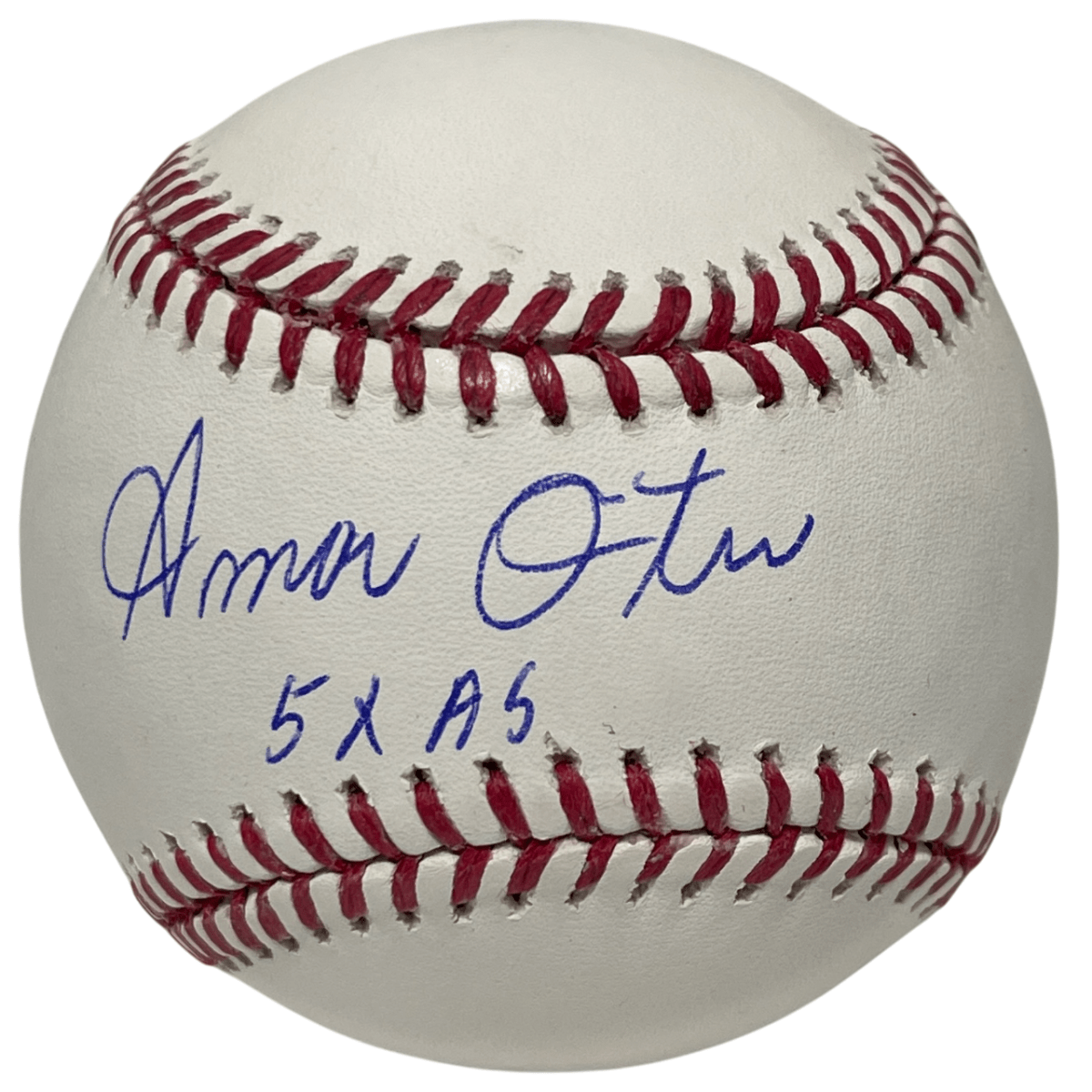 Amos Otis Signed Rawlings ROMLB Baseball w/ 5x AS Beckett Witness BAS COA