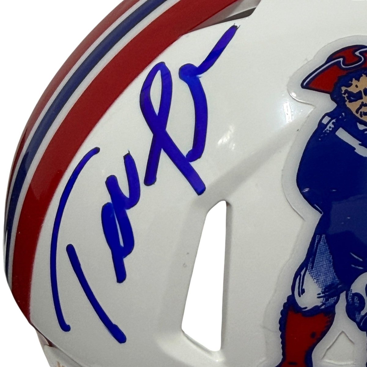 Ted Johnson Signed Patriots TB Mini Helmet w/ 3x SB Champ JSA Witness COA