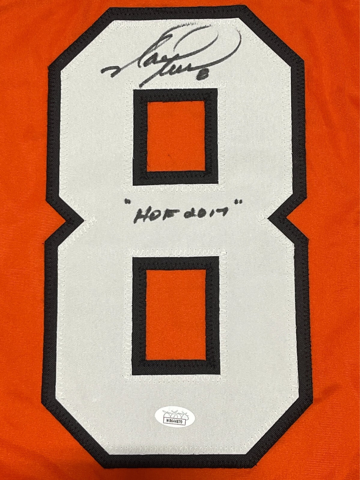 Mark Recchi Signed Philadelphia Flyers Custom Jersey w/ HOF 2017 JSA COA