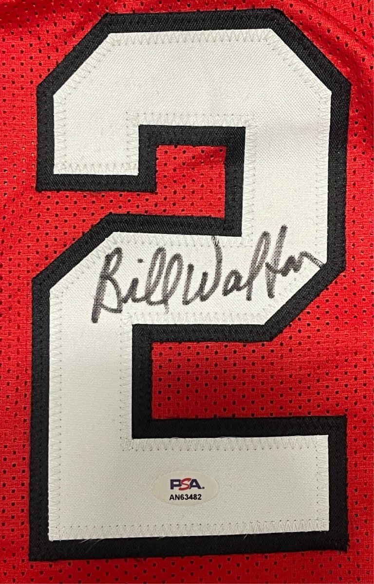Bill Walton Signed Autographed Custom Portland Red Jersey PSA COA HOF