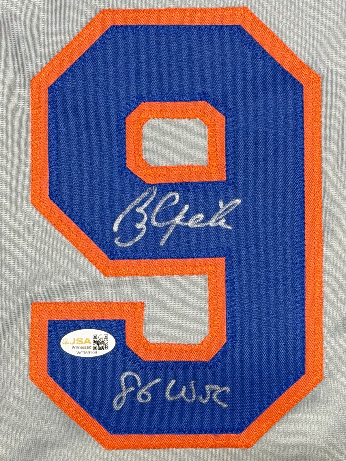 Bobby Ojeda Signed New York Mets Custom Jersey w/ 86 WSC JSA Witness COA