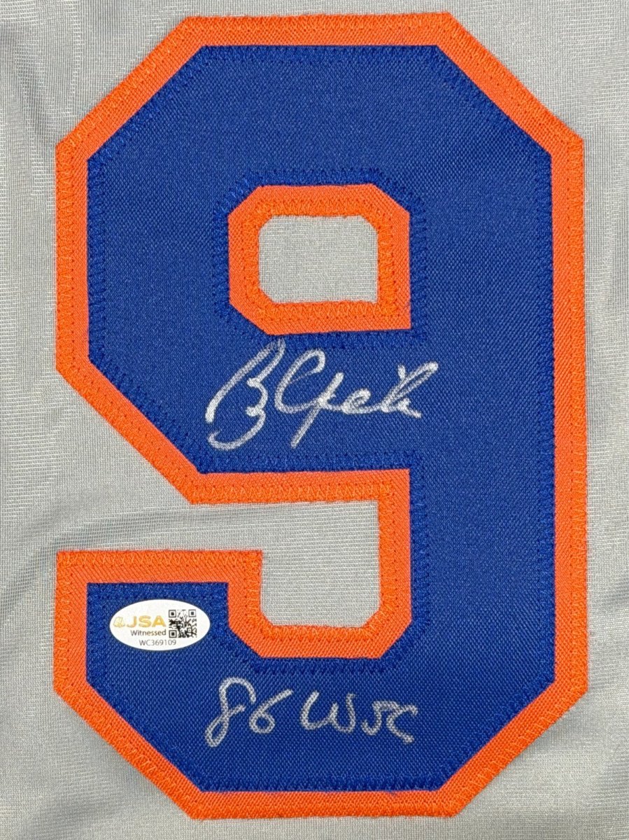 Bobby Ojeda Signed New York Mets Custom Jersey w/ 86 WSC JSA Witness COA