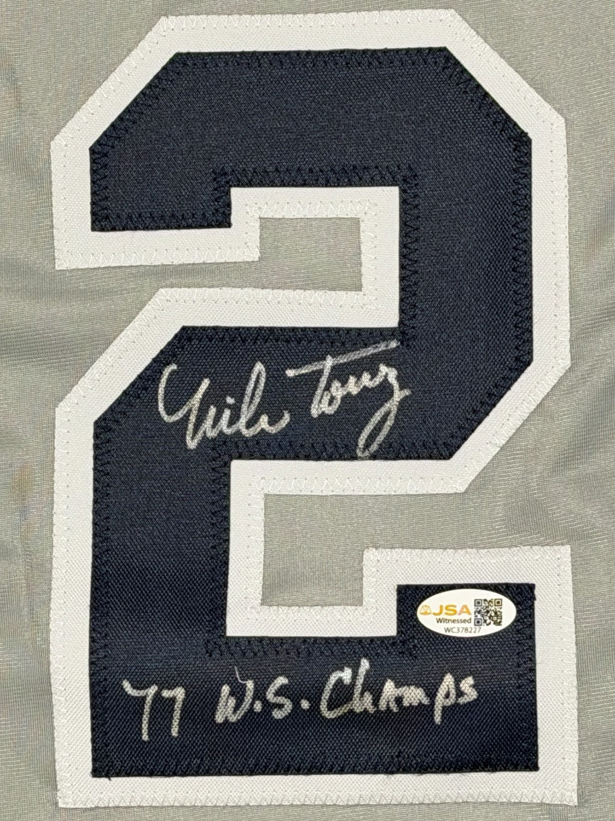 Mike Torrez Signed New York Yankees Custom Jersey w/ 77 WS Champs JSA Wit COA