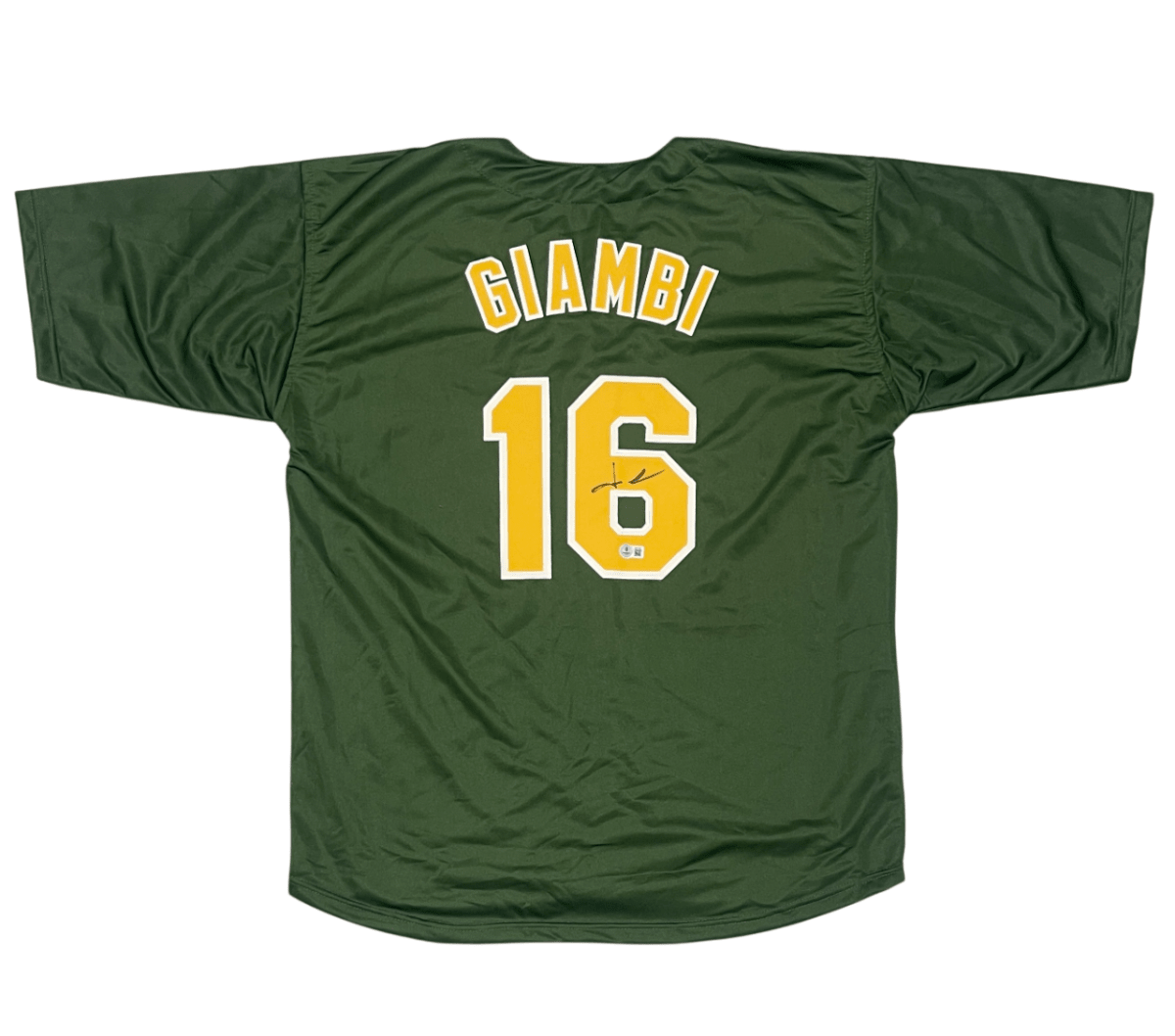 Jason Giambi Signed Autographed Oakland Athletics Custom Jersey Beckett BAS COA
