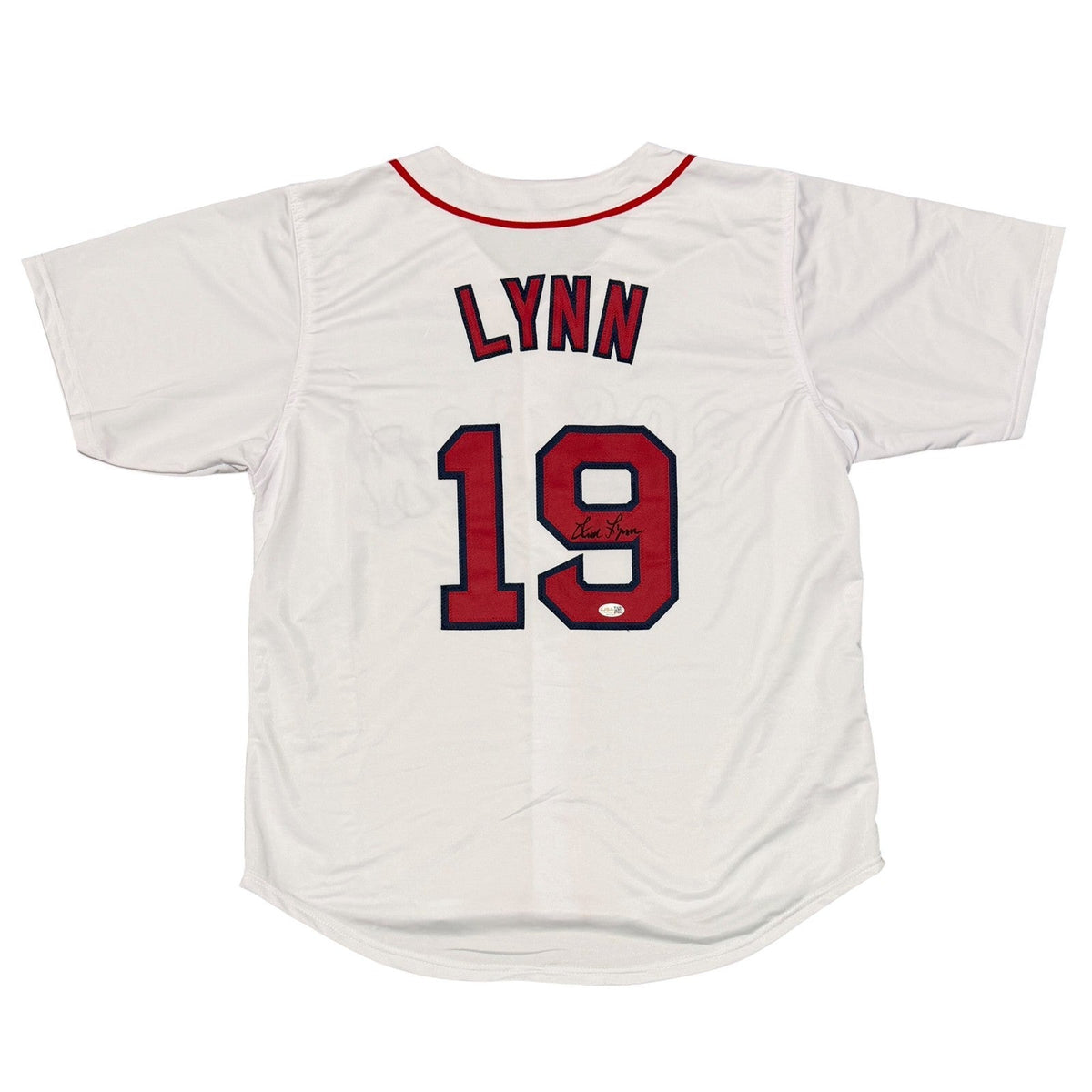 Fred Lynn Signed Autographed Boston Red Sox Custom Jersey JSA Witness COA