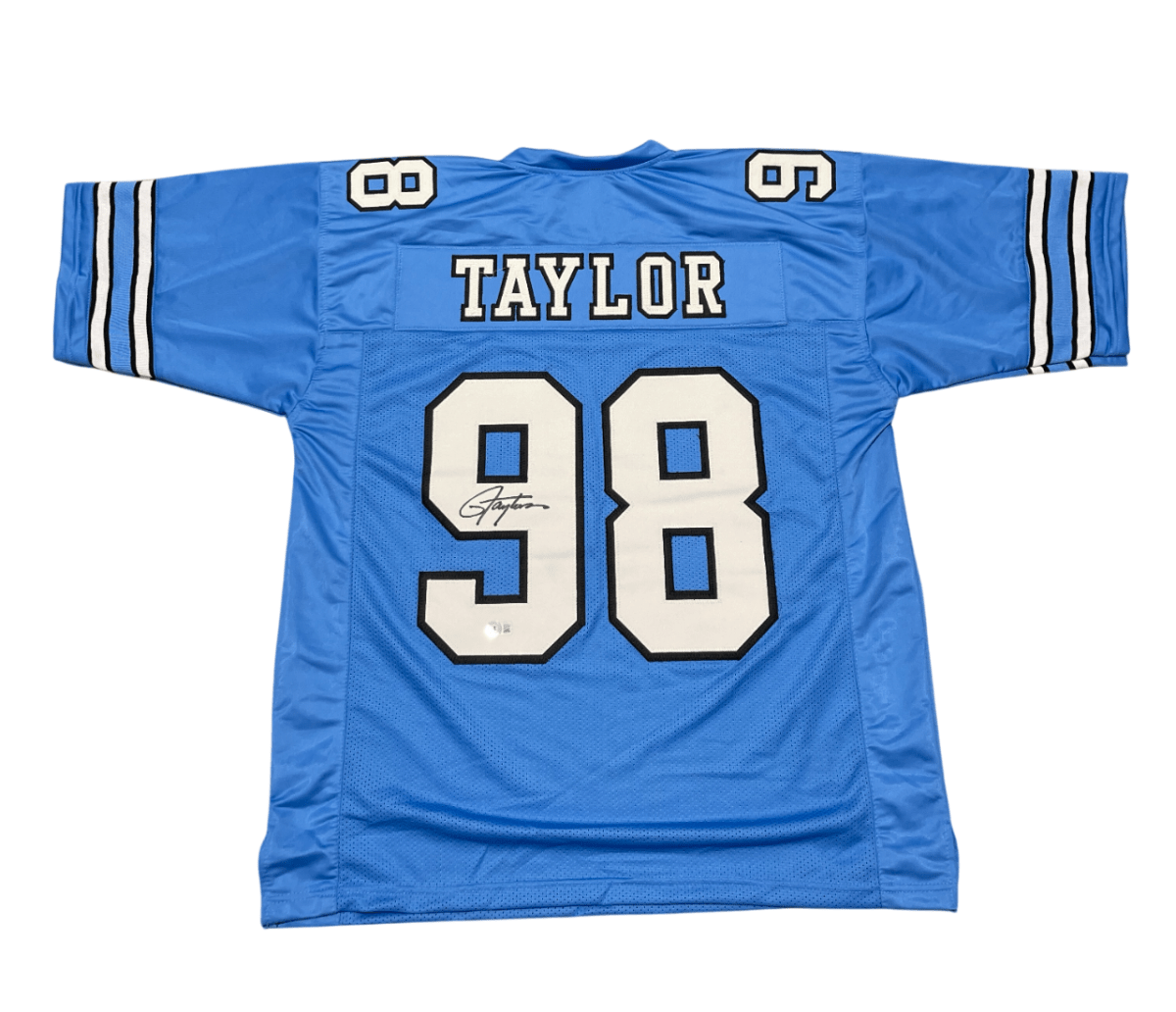 Lawrence Taylor Signed North Carolina Custom Jersey Beckett Witness BAS COA