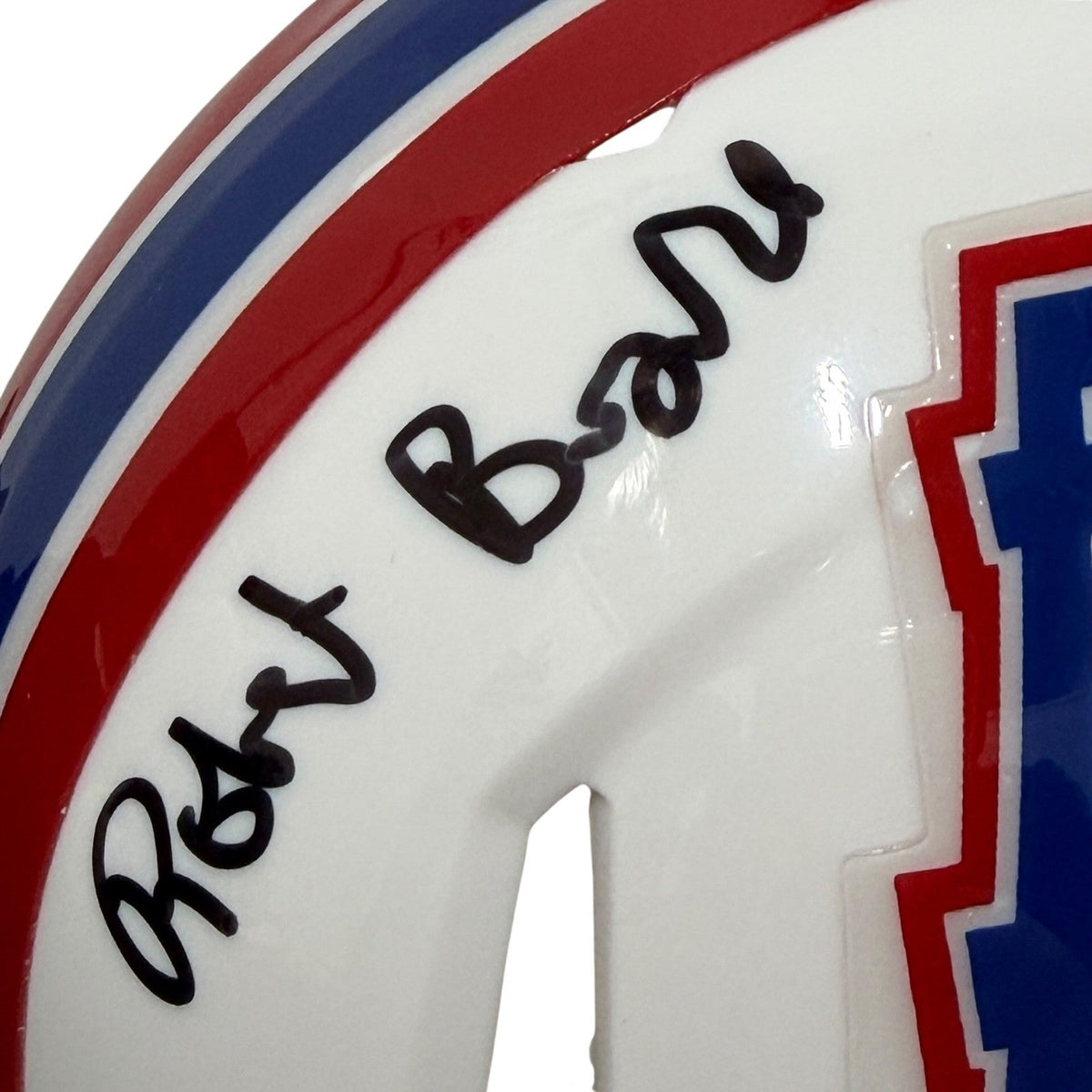 Robert Brazile Signed Houston Oilers TB Mini Helmet w/ 3x Insc JSA Witness COA