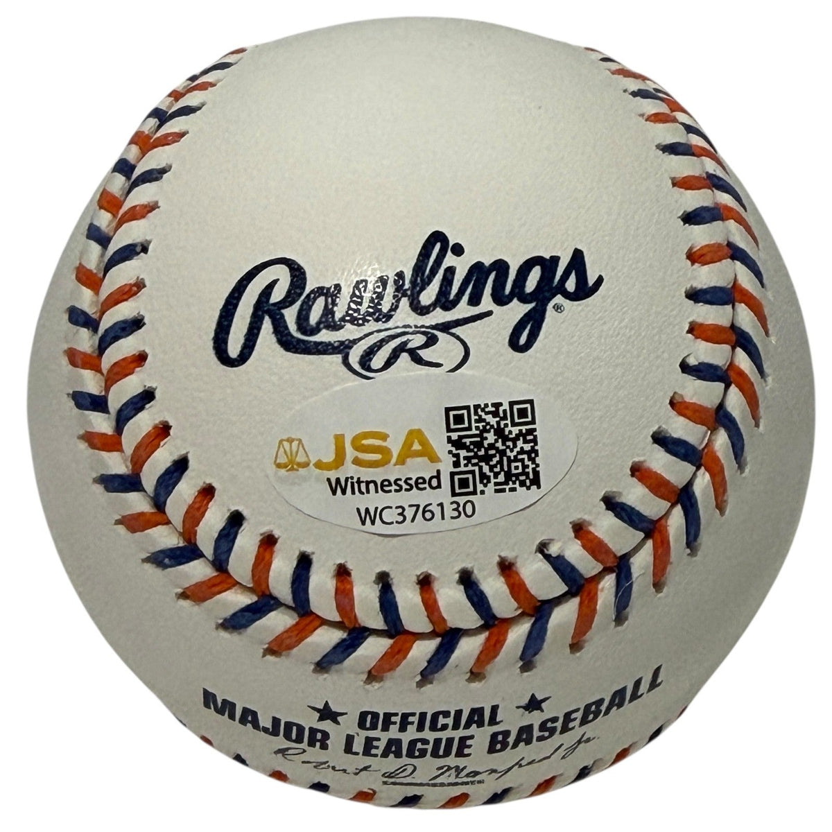 Mitch Voit Signed Autographed Mets Logo Baseball w/ 2025 1st Rd Pick JSA Wit COA