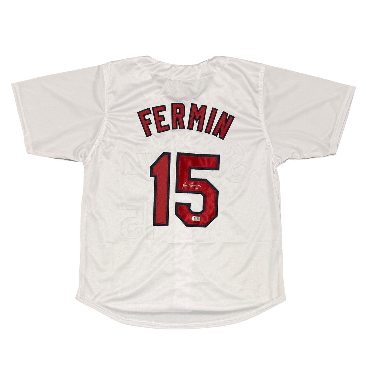 Jose Fermin Signed Autographed St Louis Cardinals Custom Jersey Beckett BAS COA
