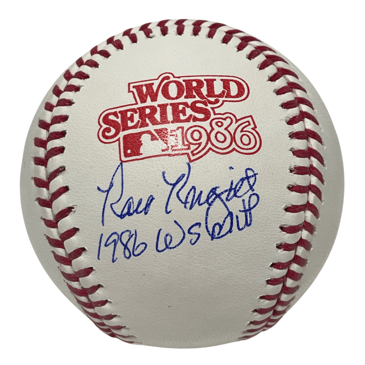 Ray Knight Signed Auto 1986 World Series Baseball w/ 1986 WS MVP Beckett BAS COA