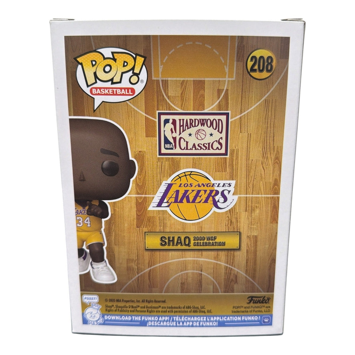 Shaquille O'Neal Signed Lakers 2000 WCF Celebration Funko Pop 208 JSA W COA Shaq