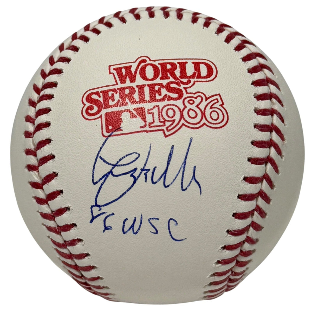 Lee Mazzilli Signed 1986 World Series Baseball w/ 86 WSC Insc JSA Witness COA