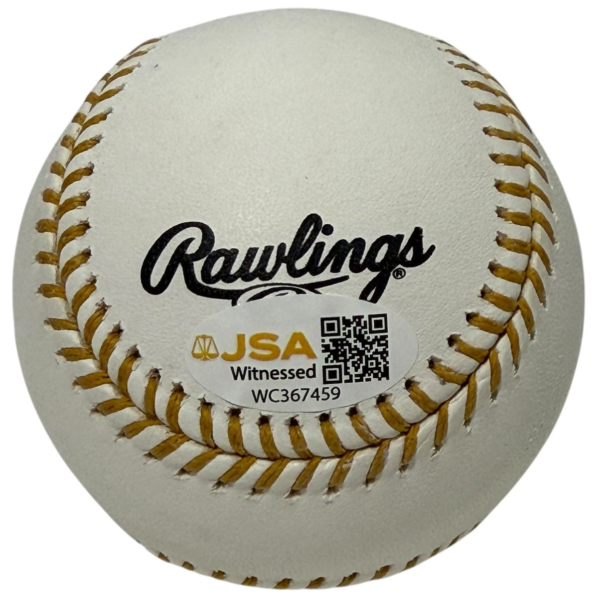 R.A. Dickey Signed Autographed Rawlings Gold Glove Logo Baseball JSA Witness COA