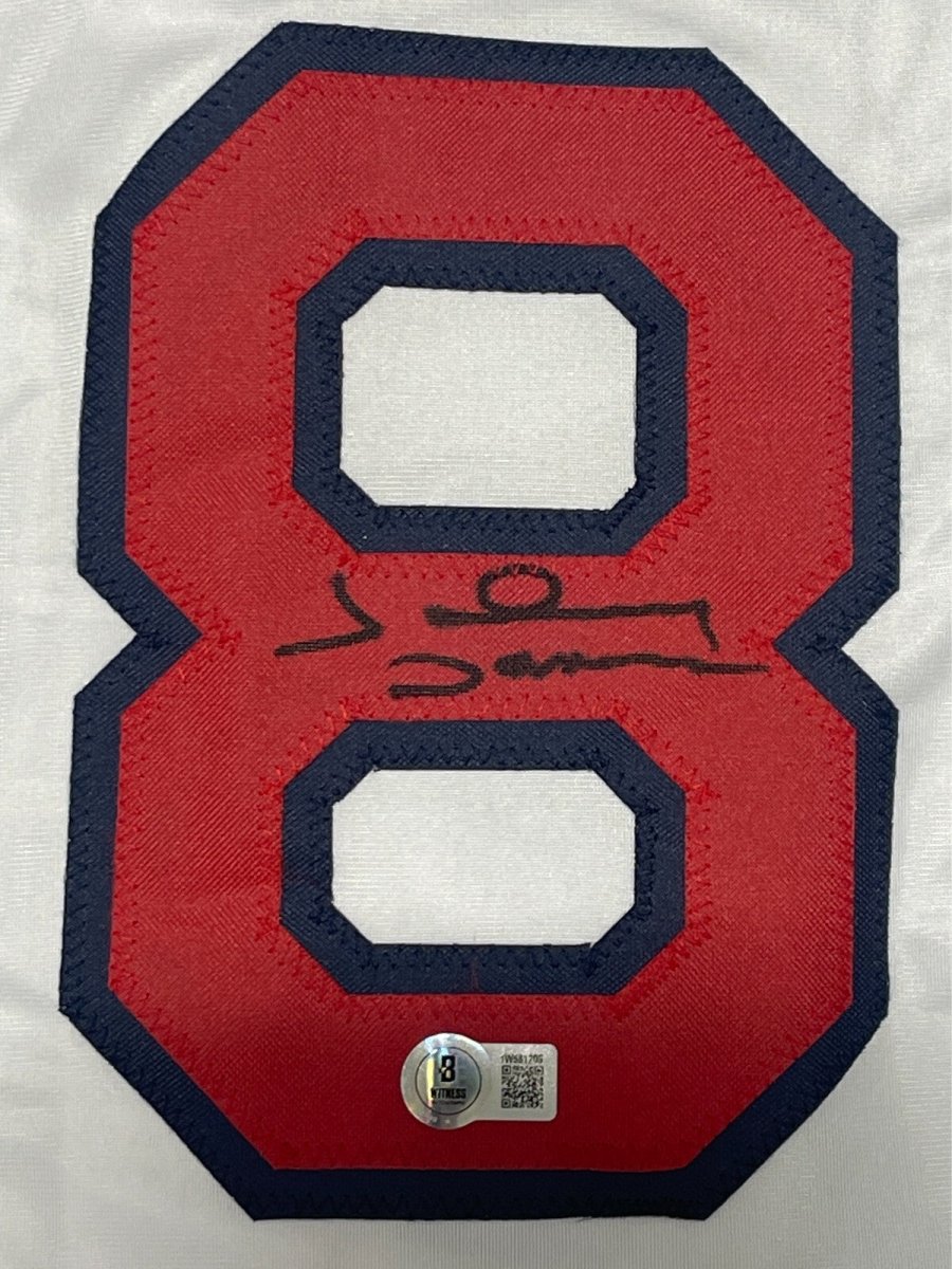 Johnny Damon Signed Boston Red Sox Custom Jersey Beckett Witness BAS COA