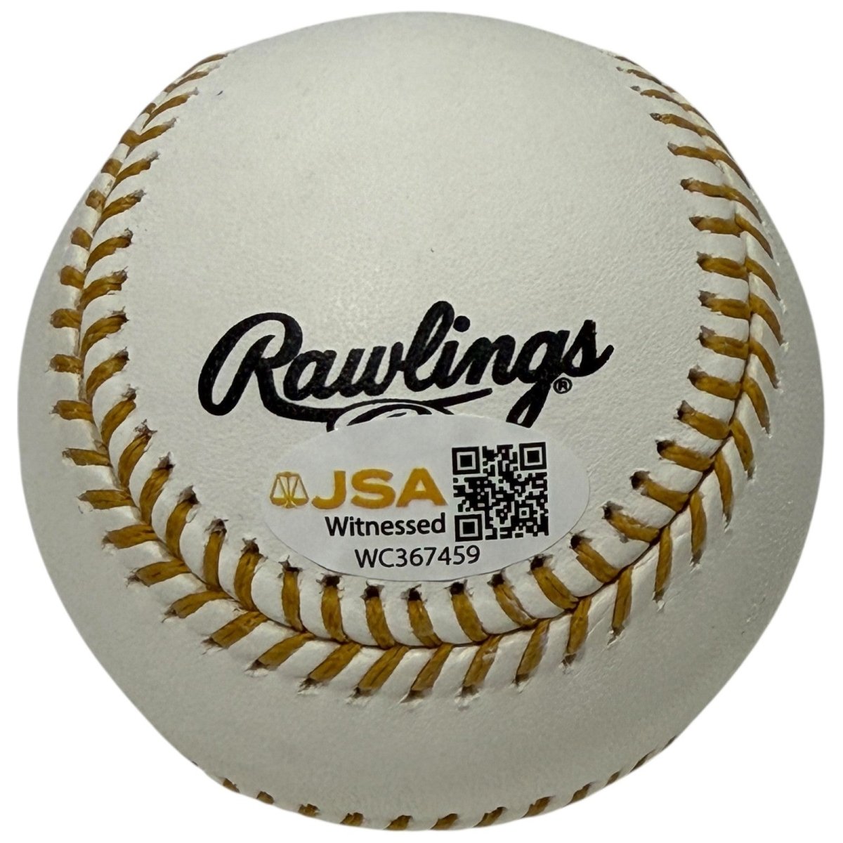 R.A. Dickey Signed Autographed Rawlings Gold Glove Logo Baseball JSA Witness COA
