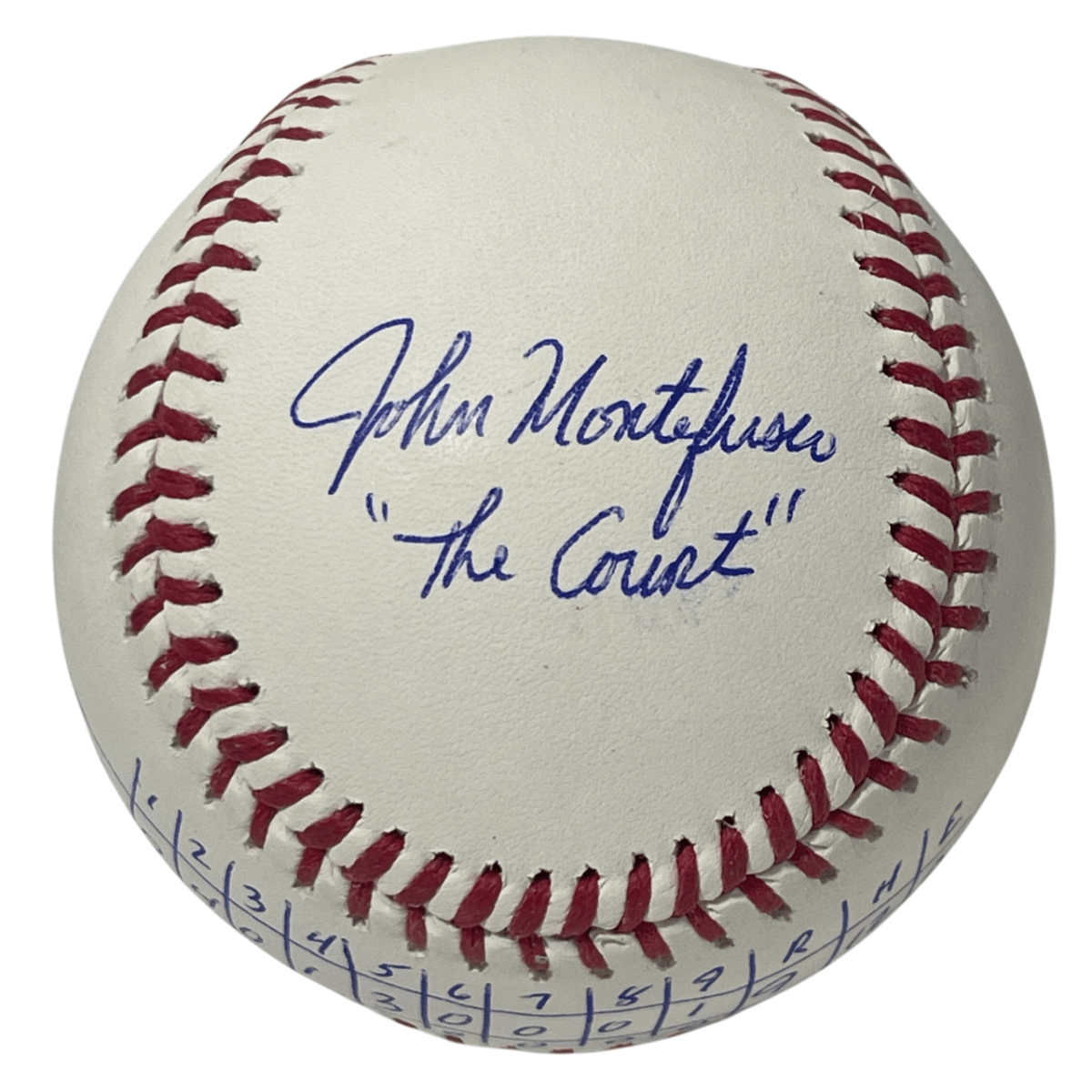 John Montefusco Signed ROMLB Baseball w/ No Hitter Line Score PSA COA