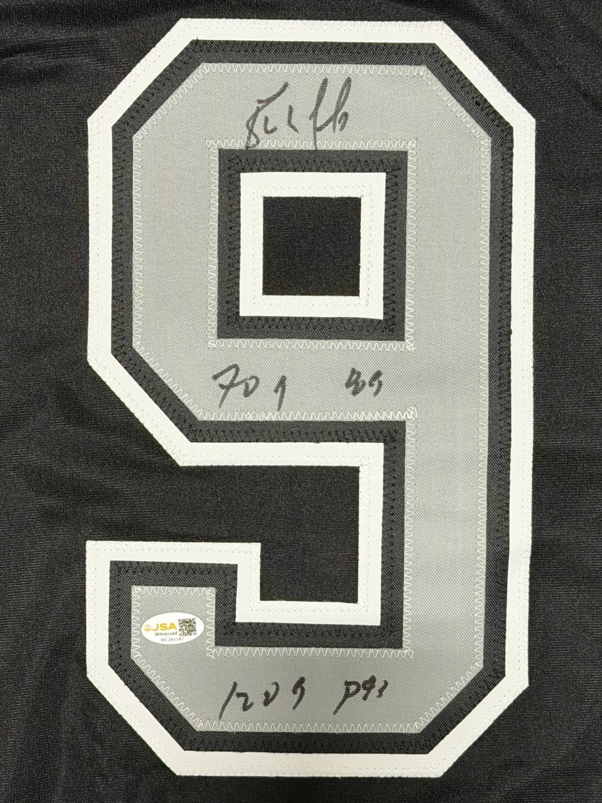 Bernie Nicholls Signed Los Angeles Kings Custom Jersey w/ 2 Insc JSA Witness COA