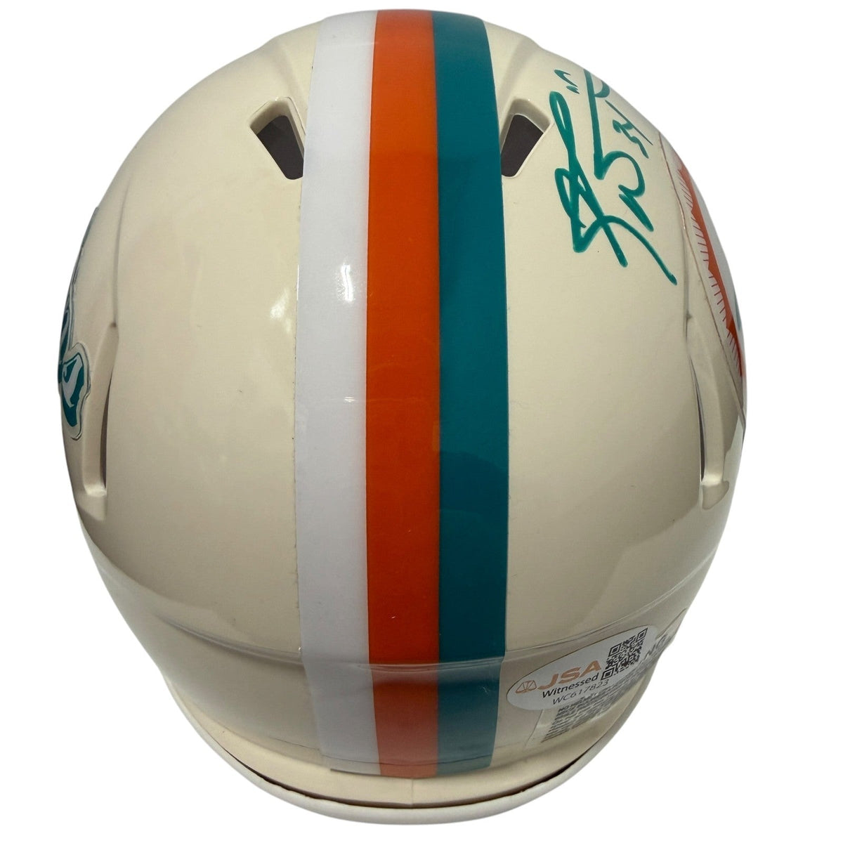 Ricky Williams Signed Dolphins Retro Mini Helmet w Smoke Weed Everyday JSA W COA