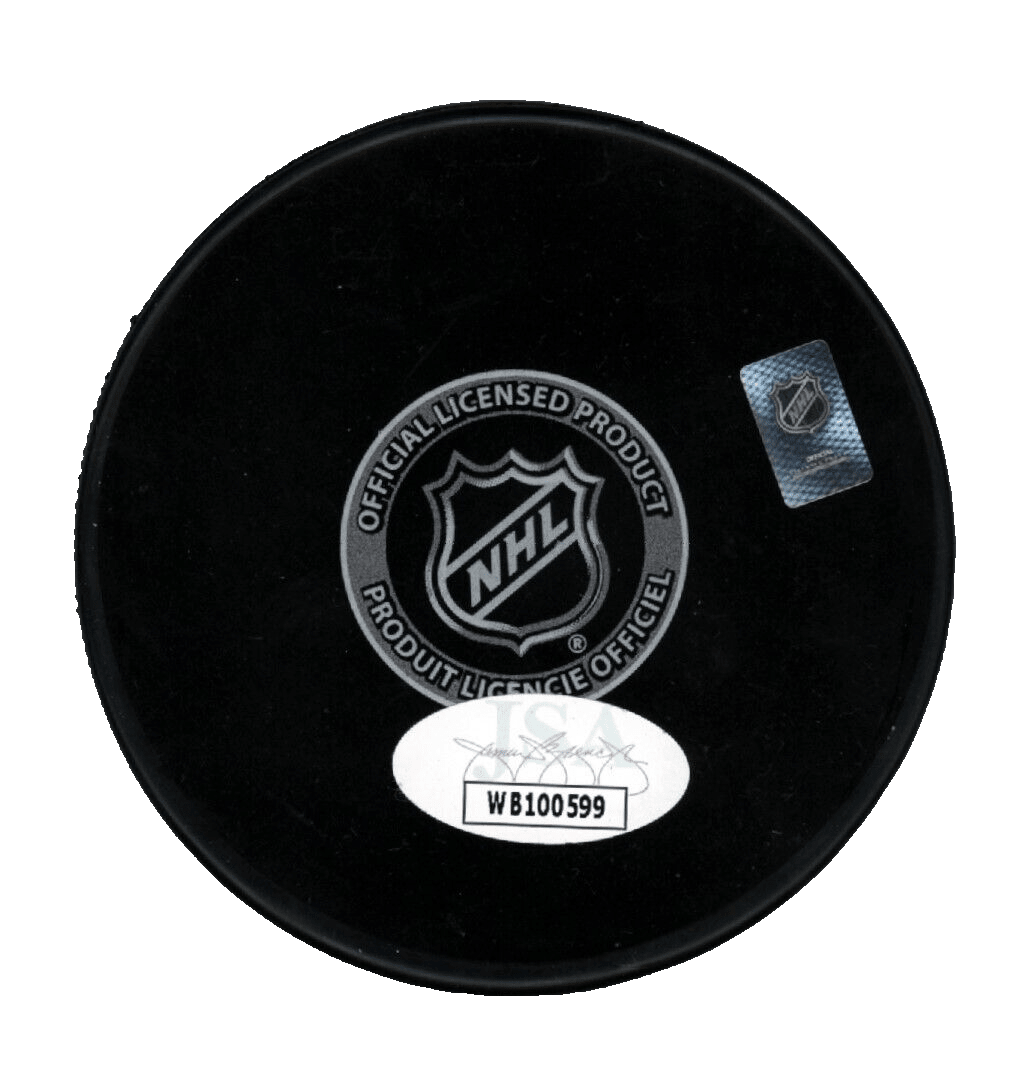 Brett Hull Signed Autographed St Louis Blues Logo  Puck JSA COA