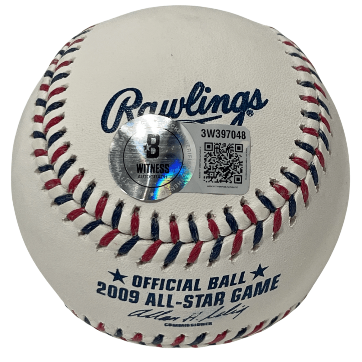 Yadier Molina Signed 2009 All Star Game ASG Baseball Beckett WITNESS BAS COA