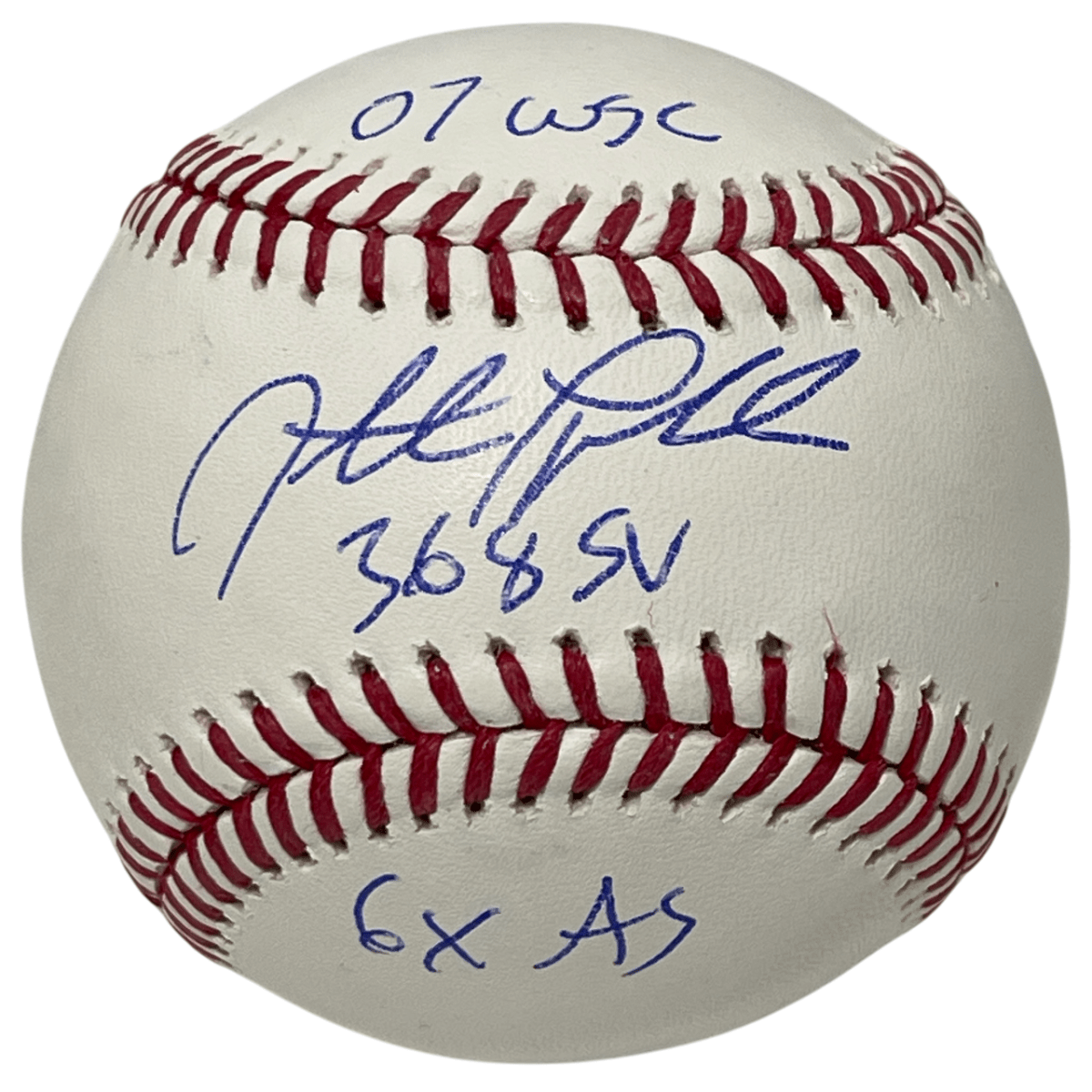 Jonathan Papelbon Signed ROMLB Baseball w/ 3x Insc Beckett Witness BAS COA