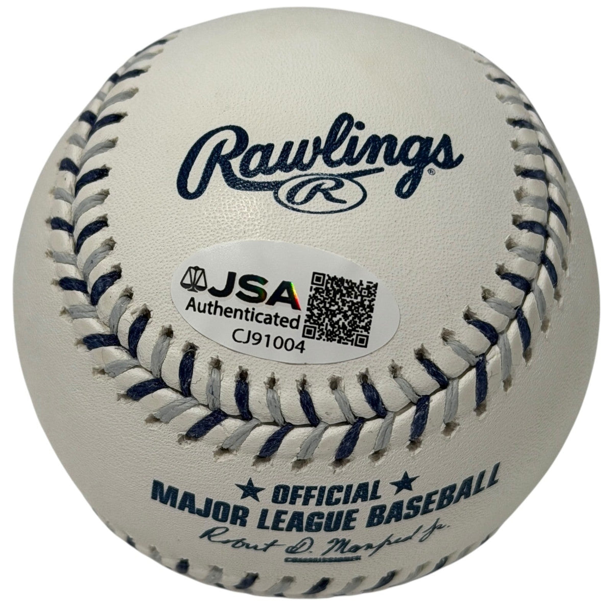 Tommy John Signed NY Yankees Logo ROMLB Baseball w/ 288 Wins JSA Witness COA