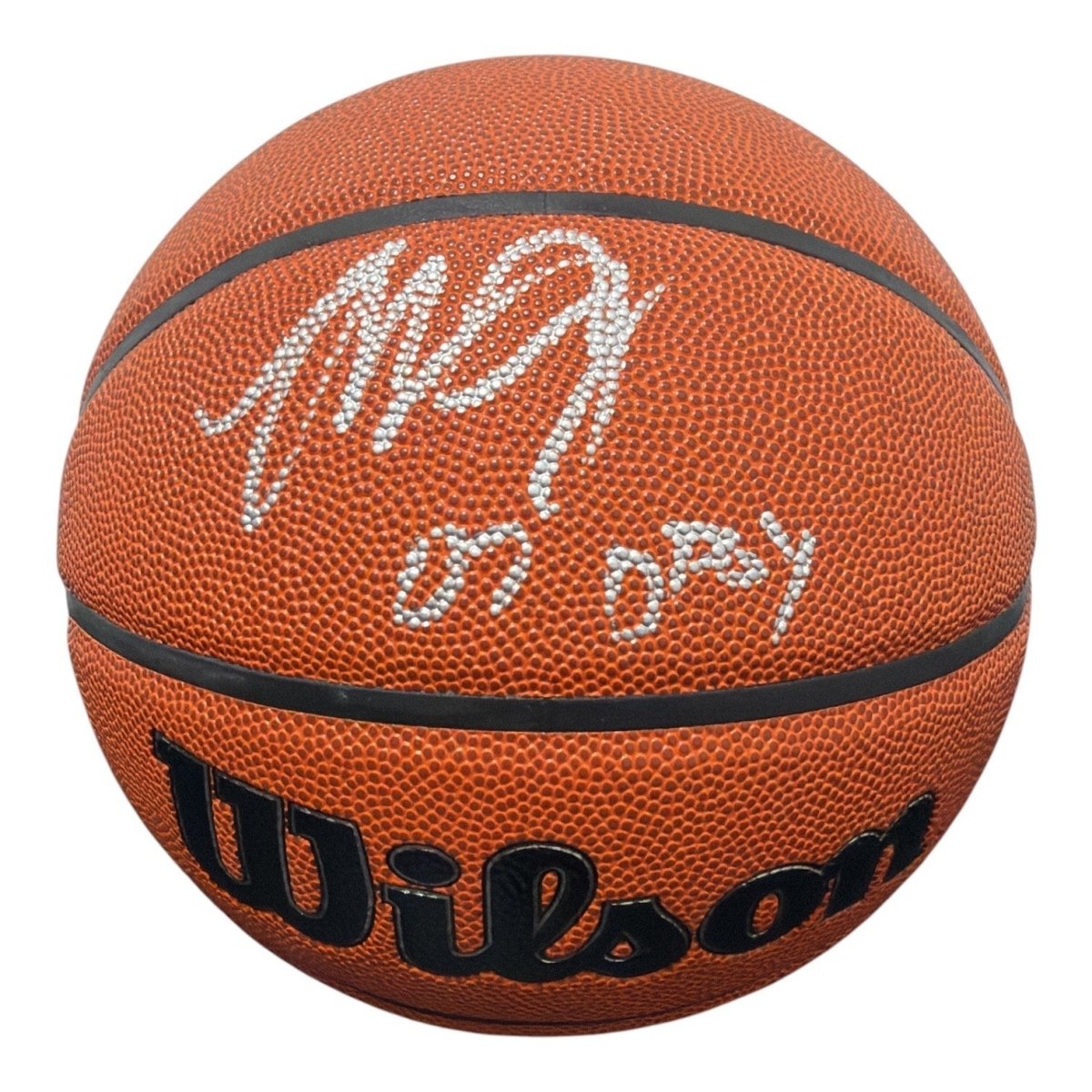 Marcus Camby Signed Autographed Wilson NBA Basketball w/ 07 DPOY JSA Witness COA