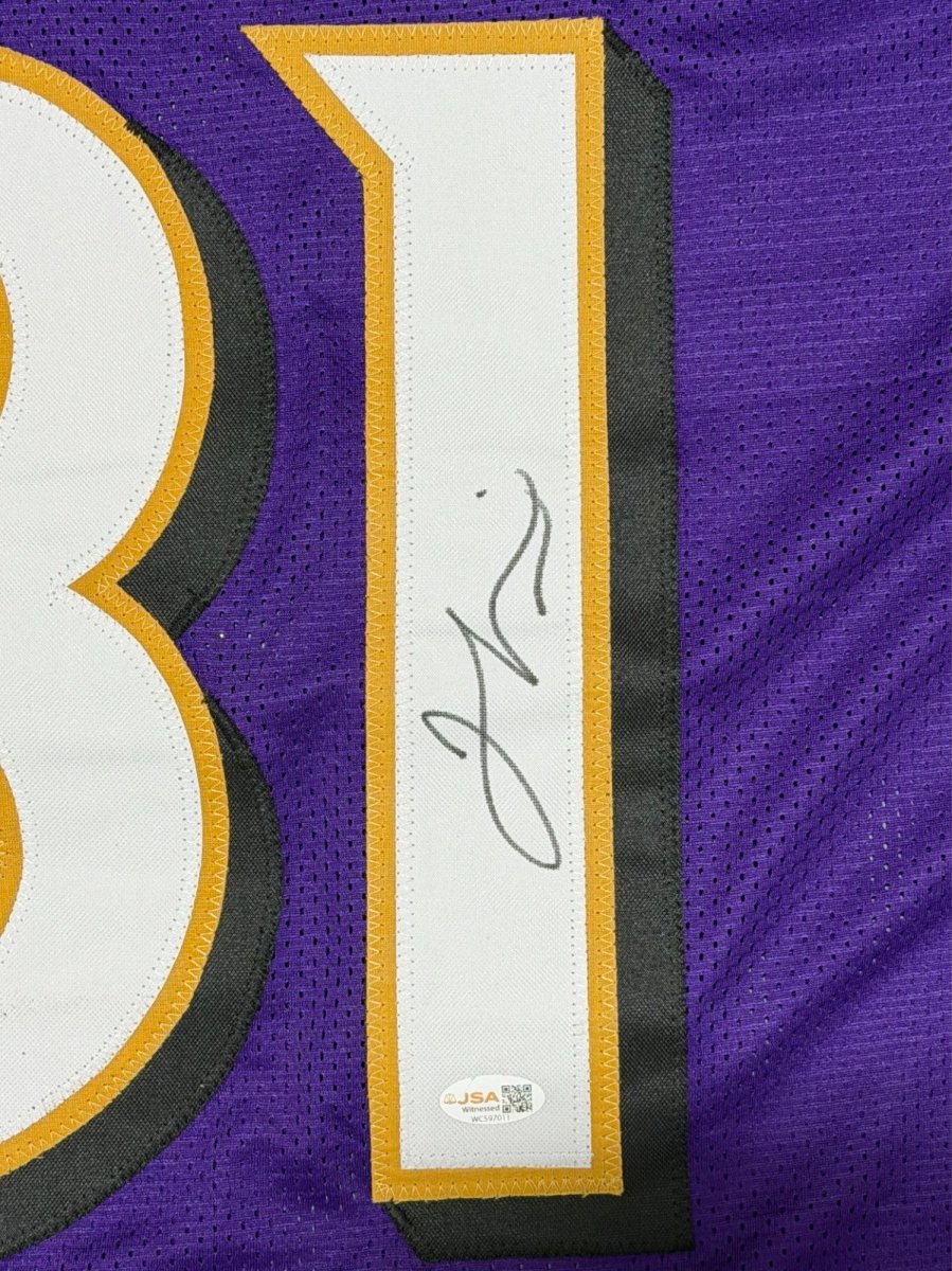 Jamal Lewis Signed Autographed Baltimore Ravens Custom Jersey JSA Witness COA