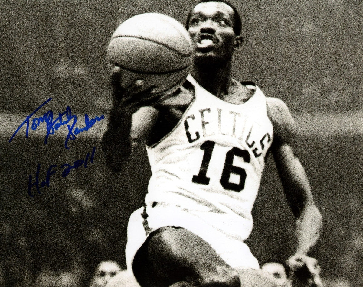 Tom "Satch" Sanders Signed Boston Celtics 8x10 Photo w/ HOF 2011 LSCM COA #2