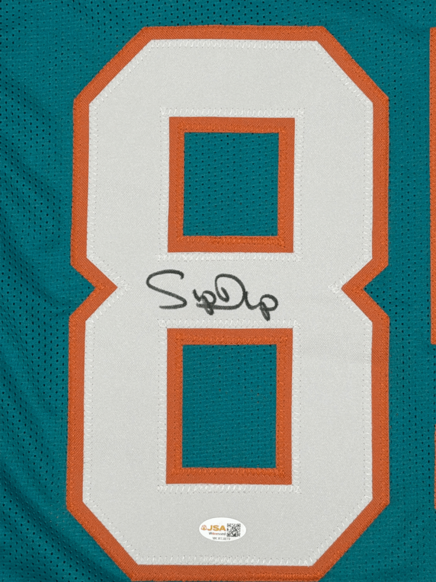 Mark Duper Signed Autographed Miami Dolphins Custom Jersey JSA Witness COA