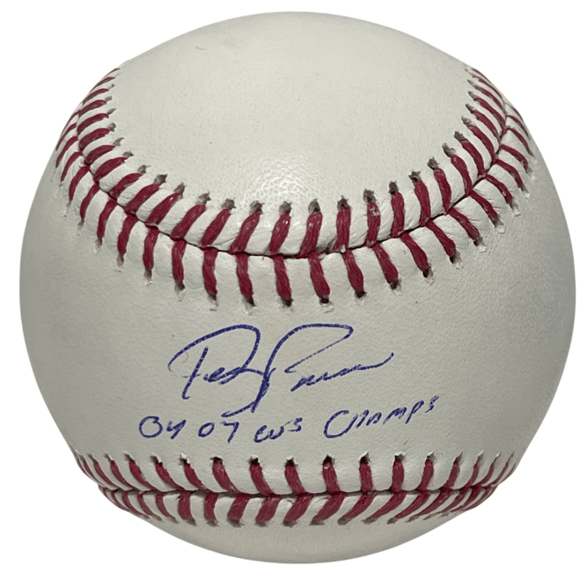 Terry Francona Signed ROMLB Baseball w/ 04 07 WS Champs Beckett Witness BAS COA