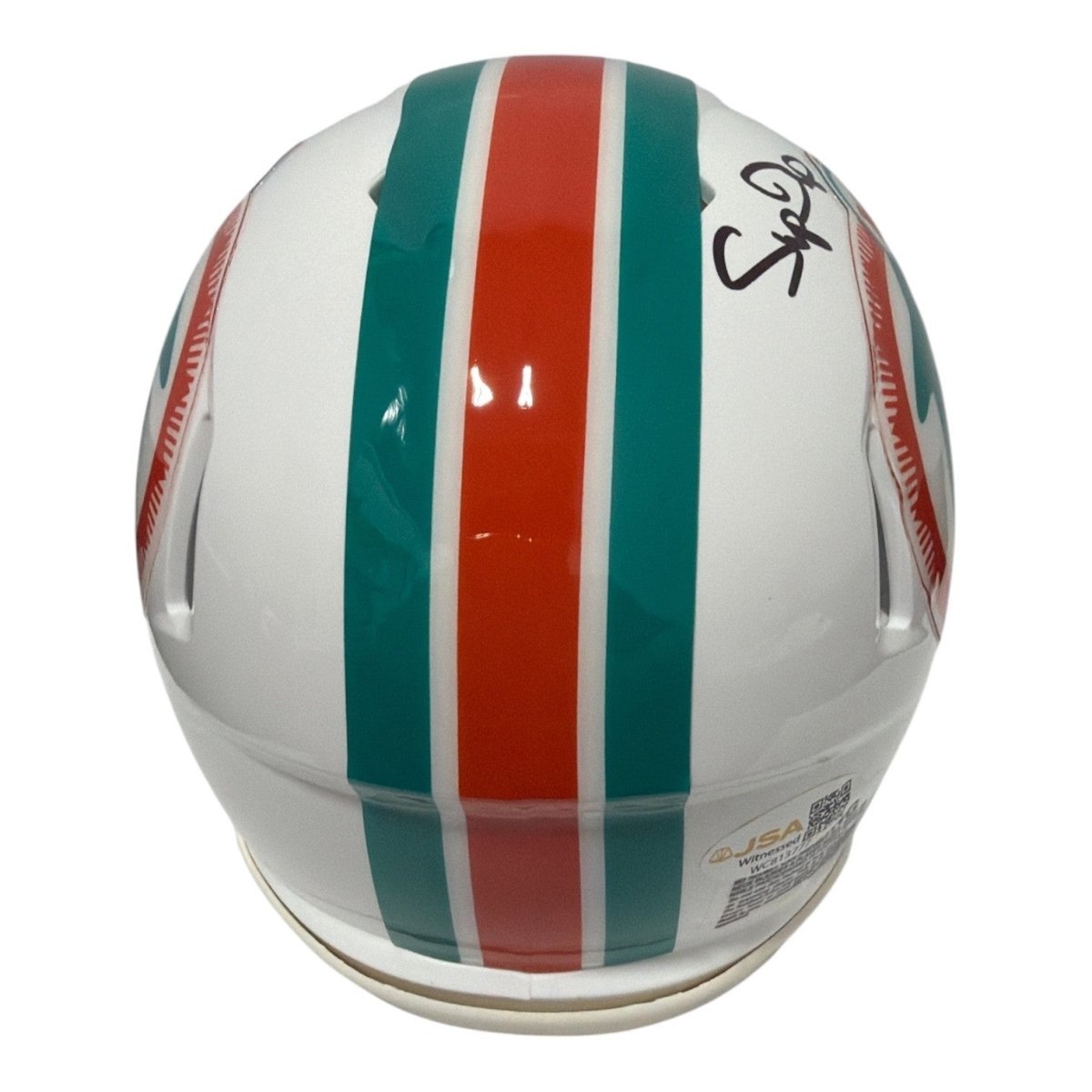 Mark Duper Signed Autographed Miami Dolphins TB Mini Helmet JSA Witness COA