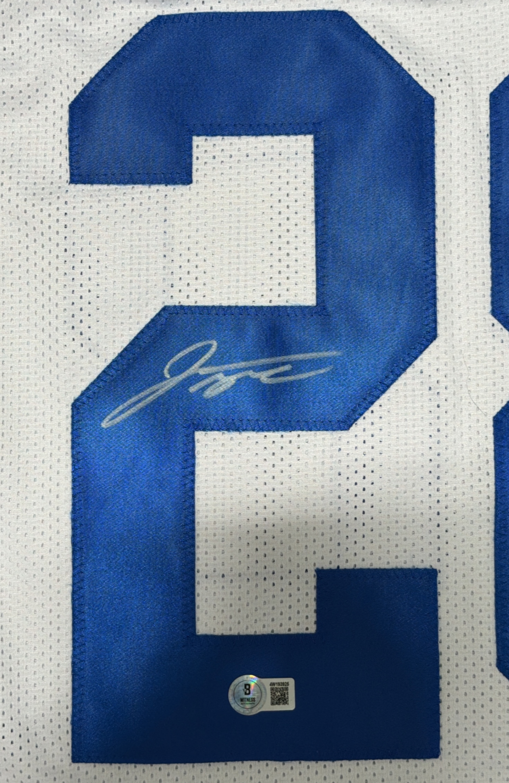 Jonathan Taylor Signed Indianapolis Colts Custom Jersey Beckett Witness BAS COA