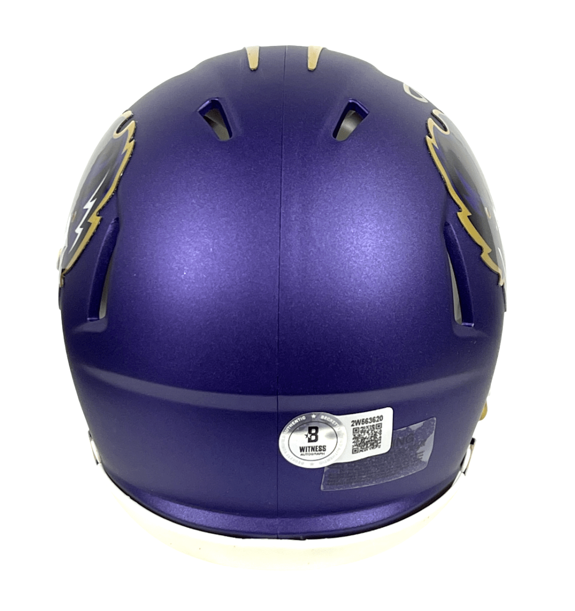 Justin Tucker Signed Ravens Alt 2024 Mini Helmet Beckett Witness BAS COA