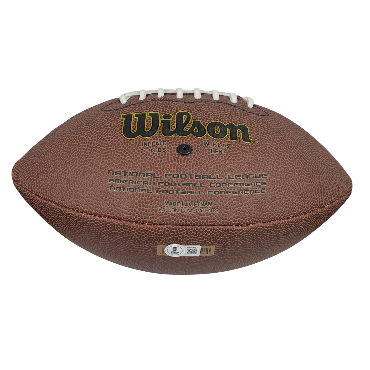 Justin Tucker &amp; Brandon Aubrey Signed Dual Auto Wilson Football Beckett BAS COA